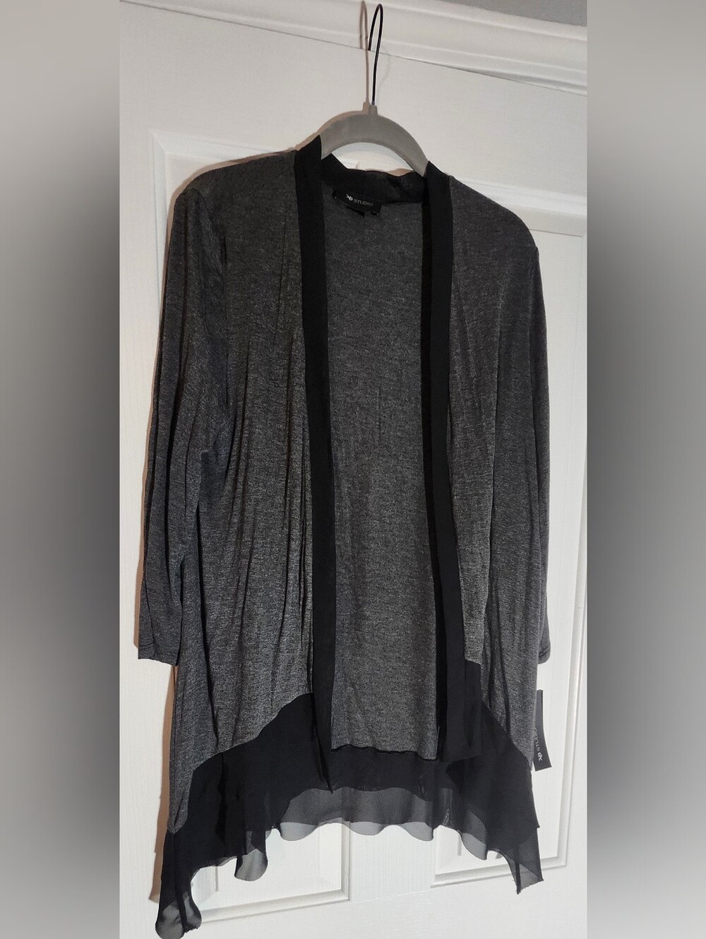 NWT AB Studio Gray Lightweight Cardigan